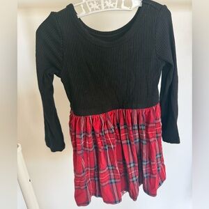 Little Sleepies Black and Red Plaid Outfit